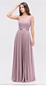 Formal Gown Prom Dress Mother of the Bride Bridesmaid Mocha sizes 18-21 - Picture 1 of 3