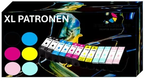 12x Druckerpatronen mit Chip passt für Epson XP 8500 E378XL - Bild 1 von 10