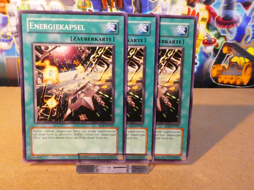Yugioh Playset 3x Energiekapsel EOJ DE043/ Common/ Near Mint/ Deutsch - Bild 1 von 1