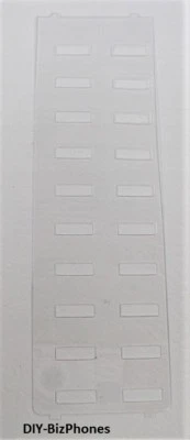 DIY-BIZPHONES-TOSHIBA Plastic Label Overlay Toshiba Phone DKT3000 Series Cover 20 Button DKT3220 S SD