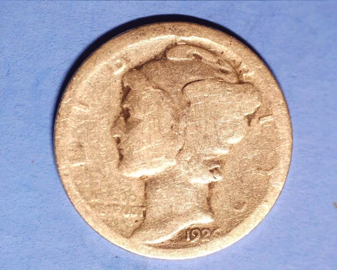 1926-S Mercury Head Silver Dime   609-3 Cover