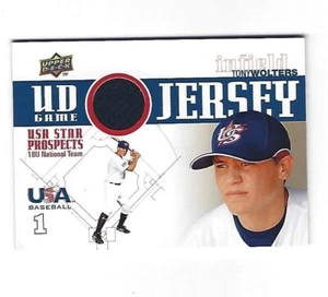 Tony Wolters 2009 Upper Deck Star Prospects USA Jersey Card # GJU-20 - Foto 1 di 2