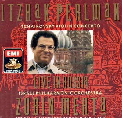 Tchaikovsky - Itzak Perlman Live in Russia - Zubin Mehta, Israel CD - Image 1 of 2