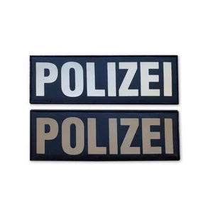 HCIM Patch Velcro Badge POLICE 30x10cm Navy - Picture 1 of 2
