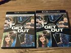 ⭐ GET OUT (4K Ultra HD/Bluray) w/ RARE OOP SLIPCOVER * No Digital 