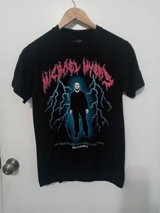 Mad Engine Halloween 2 Michael Myers Kurzarm Schwarz Grafik T-Shirt. Klein - Bild 1 von 5