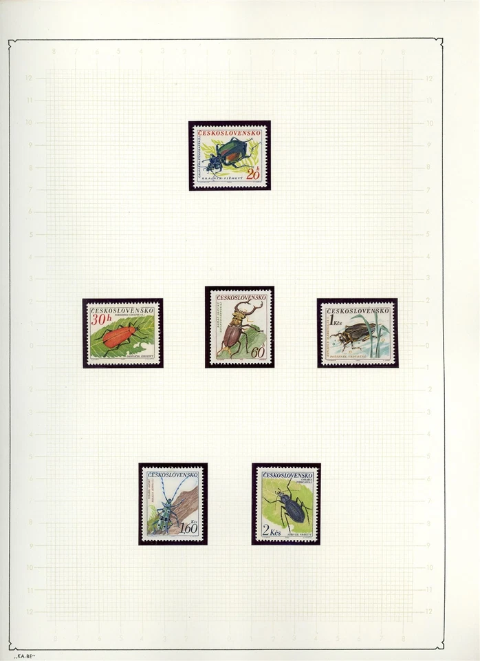 WORLDWIDE FLORA FAUNA - CZECHOSLOVAKIA - Album Page Lot #57 - SEE SCAN - $$$ - Image 1 of 1