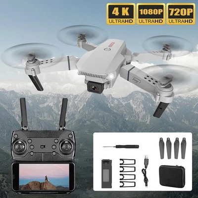 Faltbar WIFI FPV Drohne Mit-4K Kamera Mini Selfie Quadrocopter RC Drone 3 Akkus - Bild 1 von 4