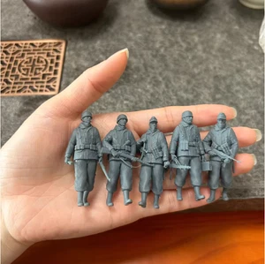 1/72 WW II German army 5 man group model (3D printed) Unpainted - Picture 1 of 6
