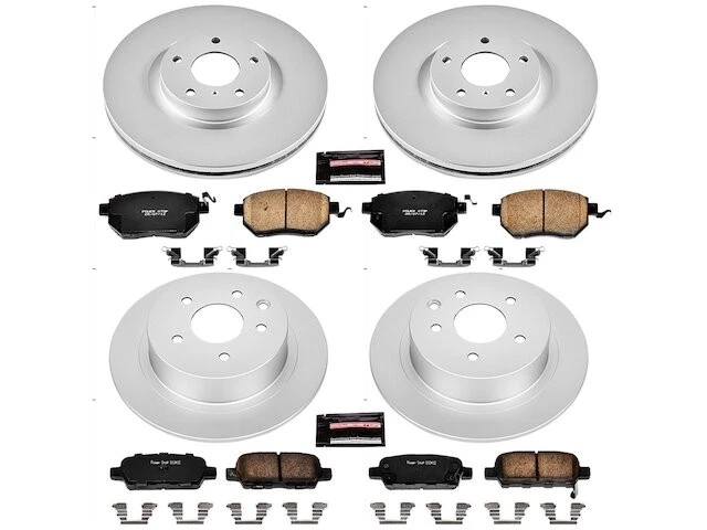 Kit de pastillas de freno y rotor delanteras y traseras para 07-08 Nissan Máxima CD61G9 Foto 1 de 1