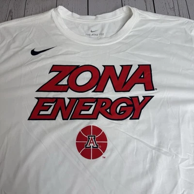 Nike DriFit Arizona Wildcats Basketball Long Sleeve T Shirt Mens XXL White - Image 1 of 4