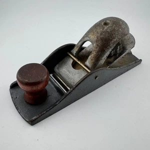 Vintage 6" Wood Block Plane Carpentry Woodworking - Made In USA - Picture 1 of 9
