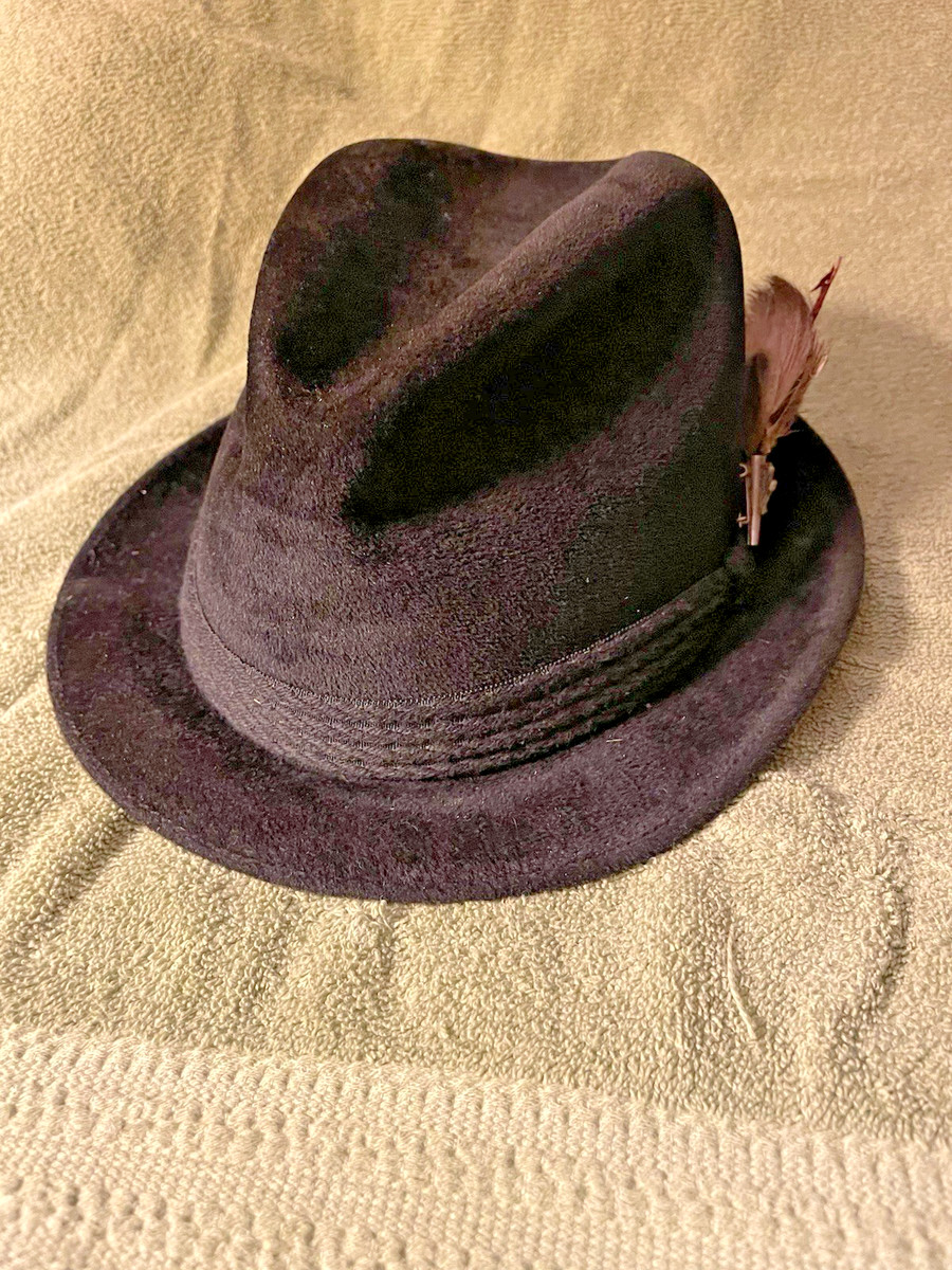 Fedora/Trilby Vintage Hats for Men 7 1/4 Size for sale | eBay