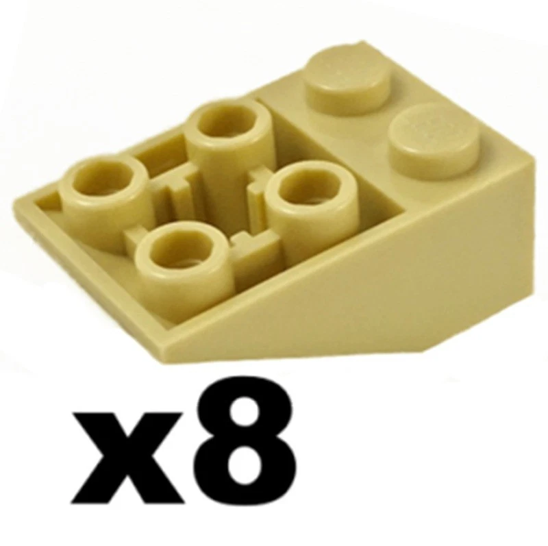 LEGO 5 New Tan Slopes Inverted 33 3 x 2 Connections between Studs 3747b TN3 - Image 1 of 2