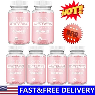 Gomitas vitamínicas blanqueadoras de la piel con suplemento de 60 gomitas de glicina y glutatión Foto 1 de 4