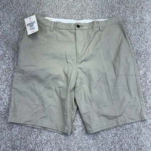 NEW Dockers Perfect Shorts Mens Classic Fit Size 38 Beige Flat Front - Picture 1 of 12