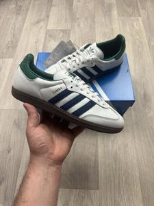 Adidas Samba OG Men’s Trainer’s - White/Black/Green - Size 7 UK - Picture 1 of 8
