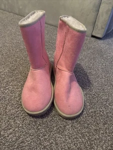ugg pink australia women’s snow boots size 8 - Picture 1 of 5