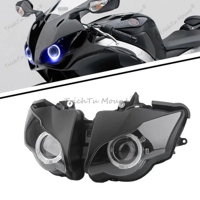 Fully Headlight Assembly Blue Angel White Devil Eye For Honda CBR1000RR 2008-11 - Image 1 of 4