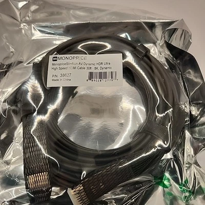NEW Monoprice SlumRun Av Dynamic HDR Ultra High Speed HDMI 30Ft 8K Dynamic 38627 - Image 1 of 4
