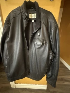 Boston Harbour Men’s Leather Jacket XXL Black - Picture 1 of 3