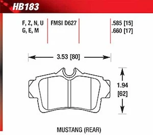 Hawk HB183G.585 DTC-60 Disk Brake Pads - Picture 1 of 4