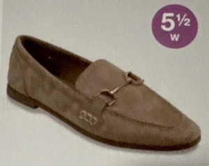 Zapatos mocasines de laurel para mujer talla 5,5 un nuevo día claro topo cómodo espuma viscoelástica - Imagen 1 de 4