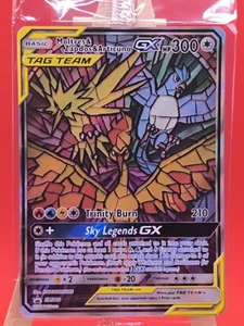 Tarjeta de Pokémon de arte completo alternativa Moltres & Zapdos & Articuno GX SM210 * sellada * - Imagen 1 de 6