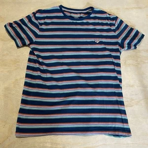 Quiksilver Men's Coreky Mate Cotton / Polyester Striped T-Shirt XL - Picture 1 of 7
