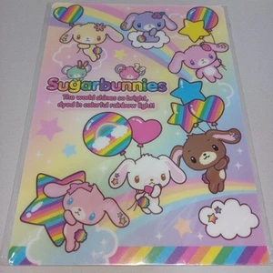 Hecho en Japón Sanrio Sugar Bunnies Papelería Hoja de Plástico SHIDAJIKI Kawaii - Imagen 1 de 6