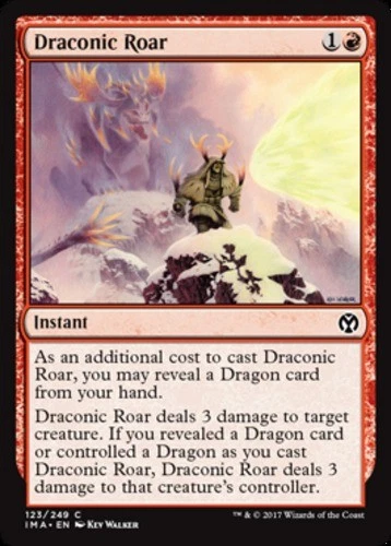 x1 Draconic Roar - Iconic Masters - NM - MTG - Image 1 of 1