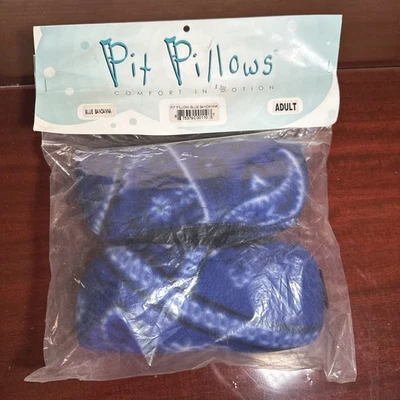 Universal Crutch Comfort Set Soft Fleece Blue Bandana Underarm Pad Memory Foam - Image 1 of 4