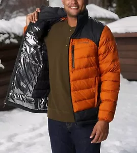 Mens Columbia Autumn Park II Down Omni Heat Jacket Sz SMALL PLEASE READ - Picture 1 of 8