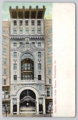 Postal Philadelphia Pennsylvania Keiths Million Dollar Theater c1910 Foto 1 de 2