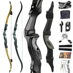 60" 62" 64" ILF Recurve Bow 30-65lbs Takedown Archery American Hunting Bow LH RH - Picture 1 of 19