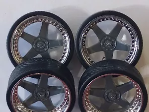 JADA F&F 1/24 SCALE WHEELS & TIRES FOR NISSAN 350Z OR OTHER JDM VEHICLES - Picture 1 of 6