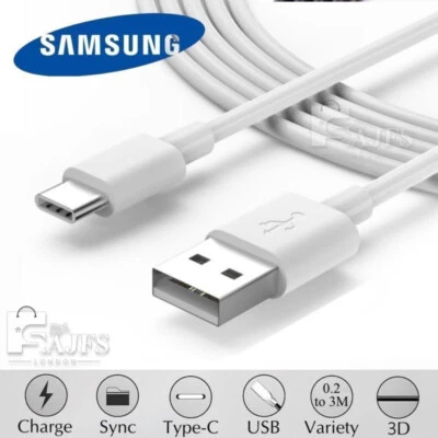 Genuine Samsung Type C USB Fast Charging Data Sync Cable Lead - Image 1 of 4