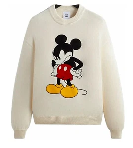 Disney Kith For Mickey & Friends Micky Crewneck Sweater Sandrift Size L SEALED - Bild 1 von 5