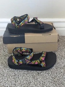Größe 13 Unisex Kinder Teva Original Universal Multicolor verstellbare Riemen Sandalen - Bild 1 von 9