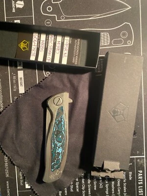 SHIROGOROV F95R NL Arctic Storm Carbon Fiber M390 Blade MRBS - Image 1 of 4