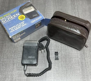 Vintage Remington Microscreen Shaver XLR 800  Powder Stick Brush Travelers Case - Picture 1 of 2