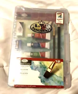 Royal Langnickel Watercolor Paint Set - 12 pc With Case - New! - Picture 1 of 4