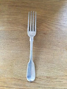 ANTIGUO TENEDOR DE POSTRE DE PLATA SÓLIDA VIOLÍN LONDRES 1848 - Imagen 1 de 5