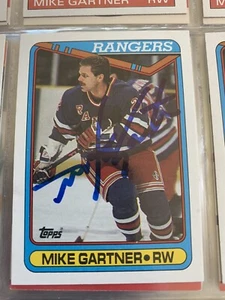 Mike Gartner autographed Topps hockey card. NHL HOFer 2001 - Picture 1 of 1