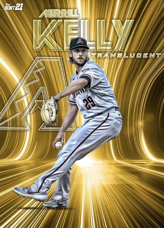 [DIGITAL CARD] Topps Bunt - Merrill Kelly - Translucent - Gold Base - Image 1 of 1