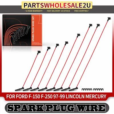 Juego de 8 cables de bujía para Ford F-150 F-250 Expedition Lincoln Town Car V8 4,6 L Foto 1 de 4