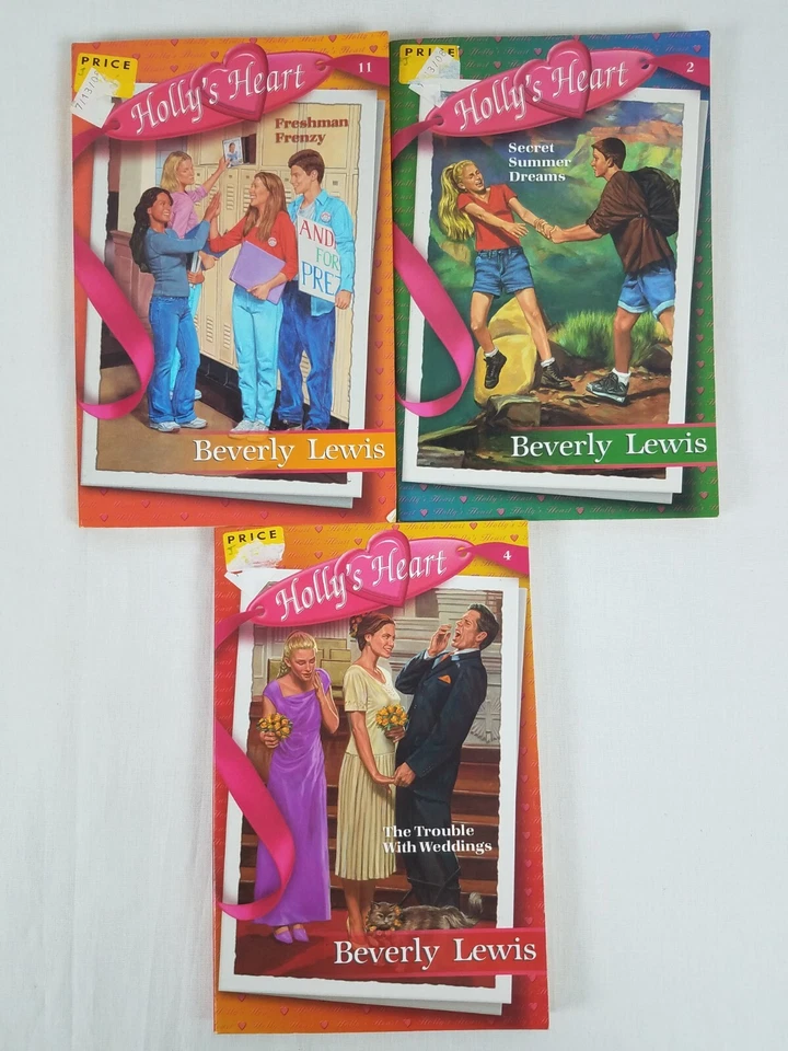 LOT OF 3 Beverly Lewis Holly's Heart Freshman Frenzy Trouble w Weddings Summer Foto 1 de 1