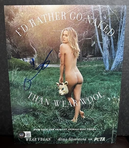 Alicia Silverstone Autographed 8x10 Photograph PETA ! Clueless Batgirl ! BAS W - Picture 1 of 1