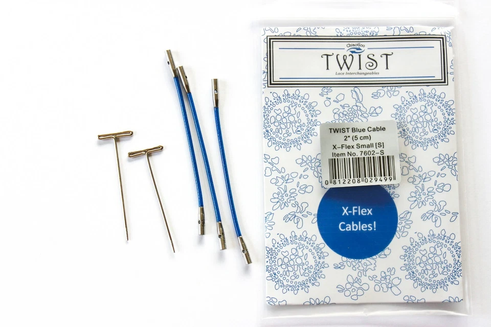 Cables de unión ChiaoGoo 2" (5 cm) azul X-Flex (extra flexible) (S) Foto 1 de 1