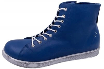 Andrea Conti High Top Sneaker Jeans Blau Schuhe Leder 0341500-274